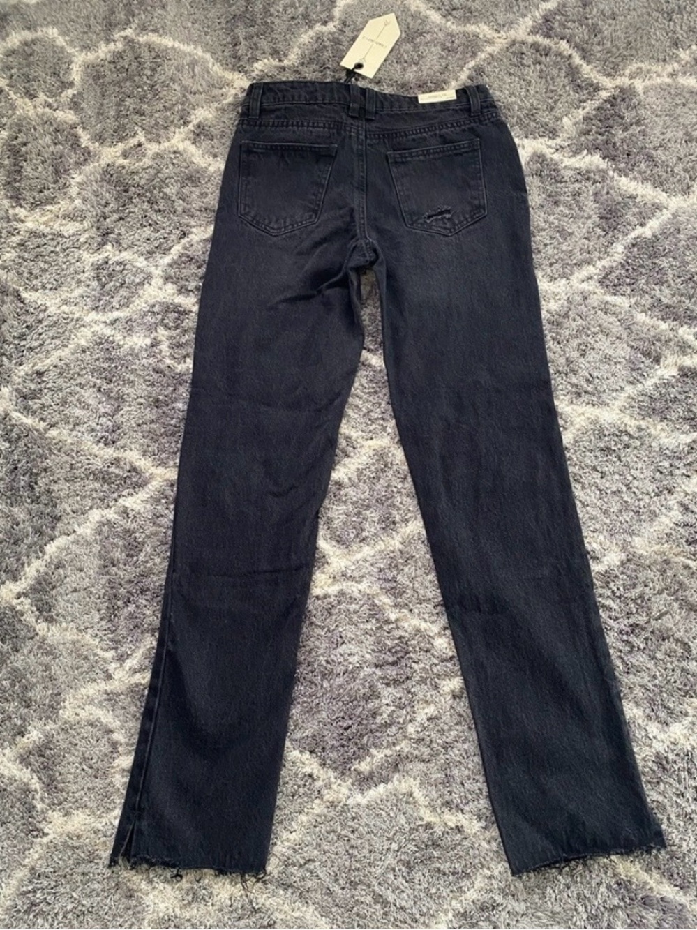 Distressed Jeans with Rhinestones - Picture 3 of 6